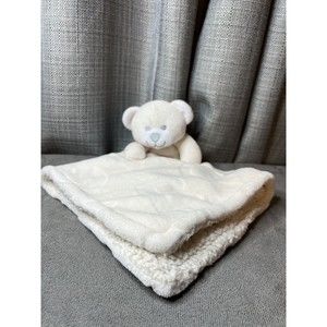 Little Beginnings BEAR ABCs Security Blanket Lovey Baby Toy embossed Sherpa